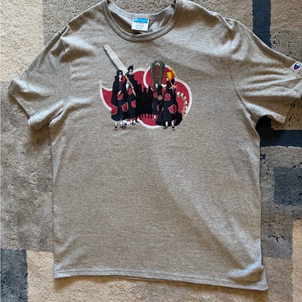 Champion Naruto Heather Gray XL Men’s T-Shirt